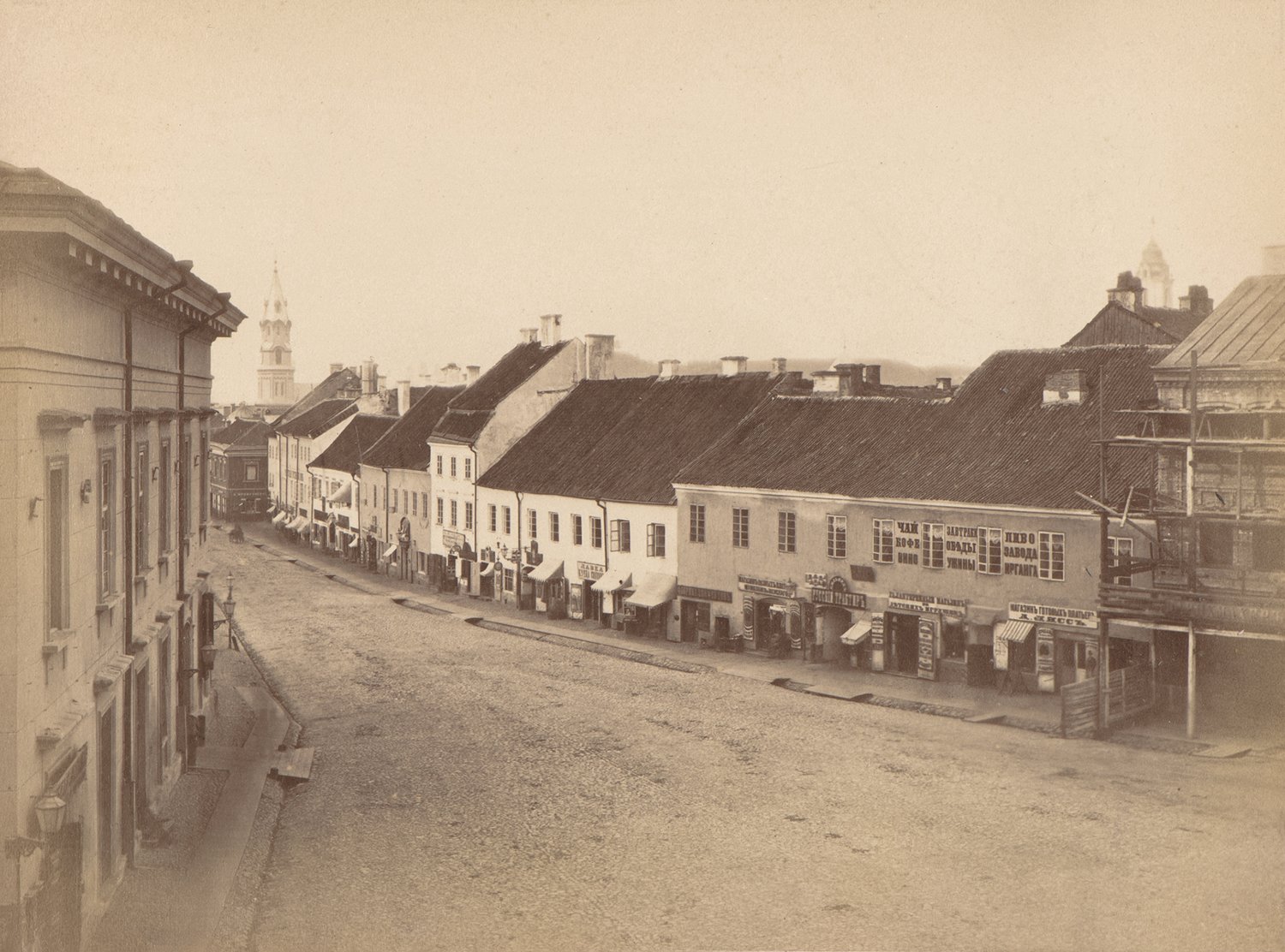 Konrado Brandelio nuotrauka: Didžioji gatvė, Vilnius, 1875 m.
